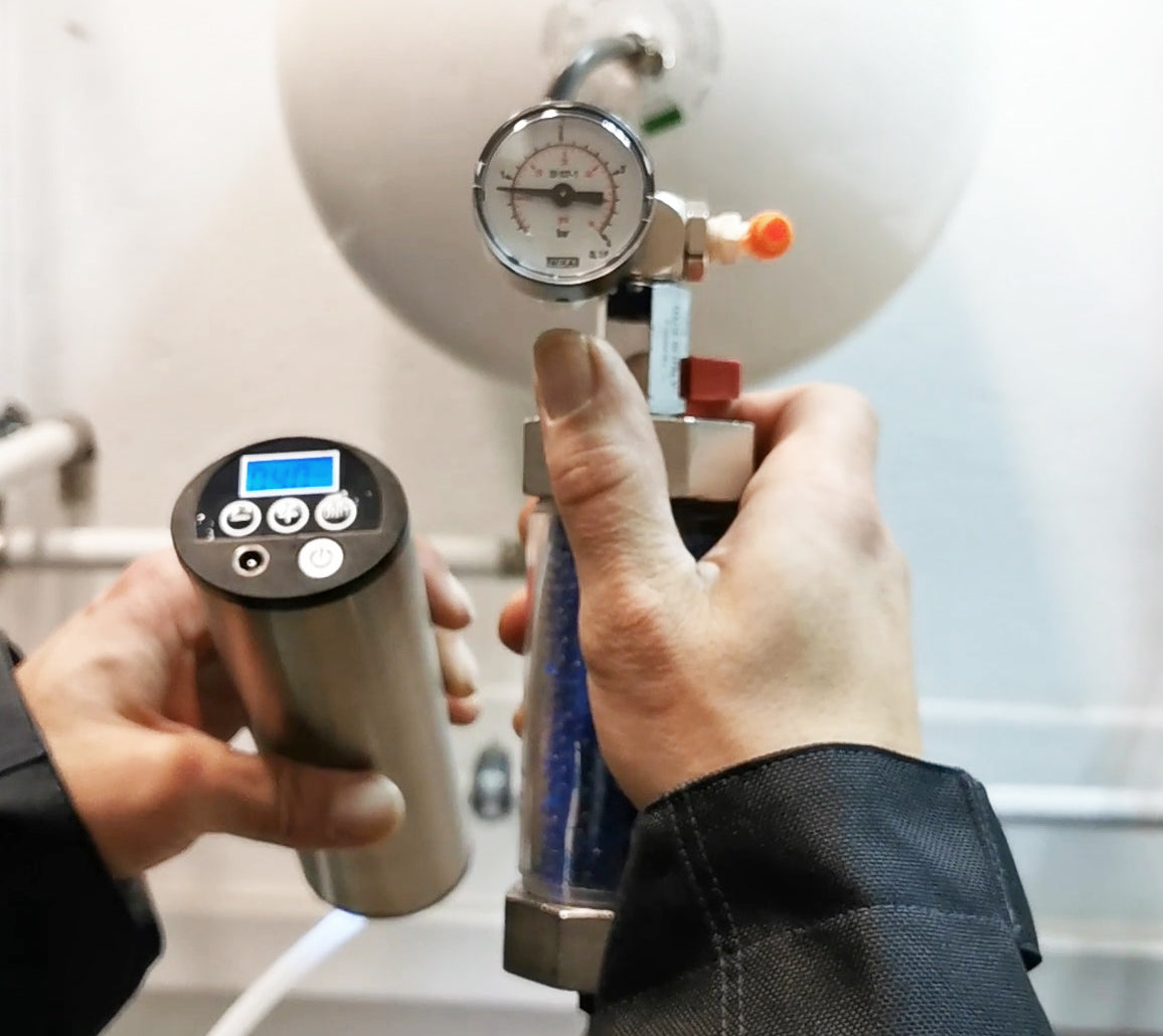 MAG-REFILL-SET / Gefäss-Füller mit Akkukompressor – Gefäßfüller