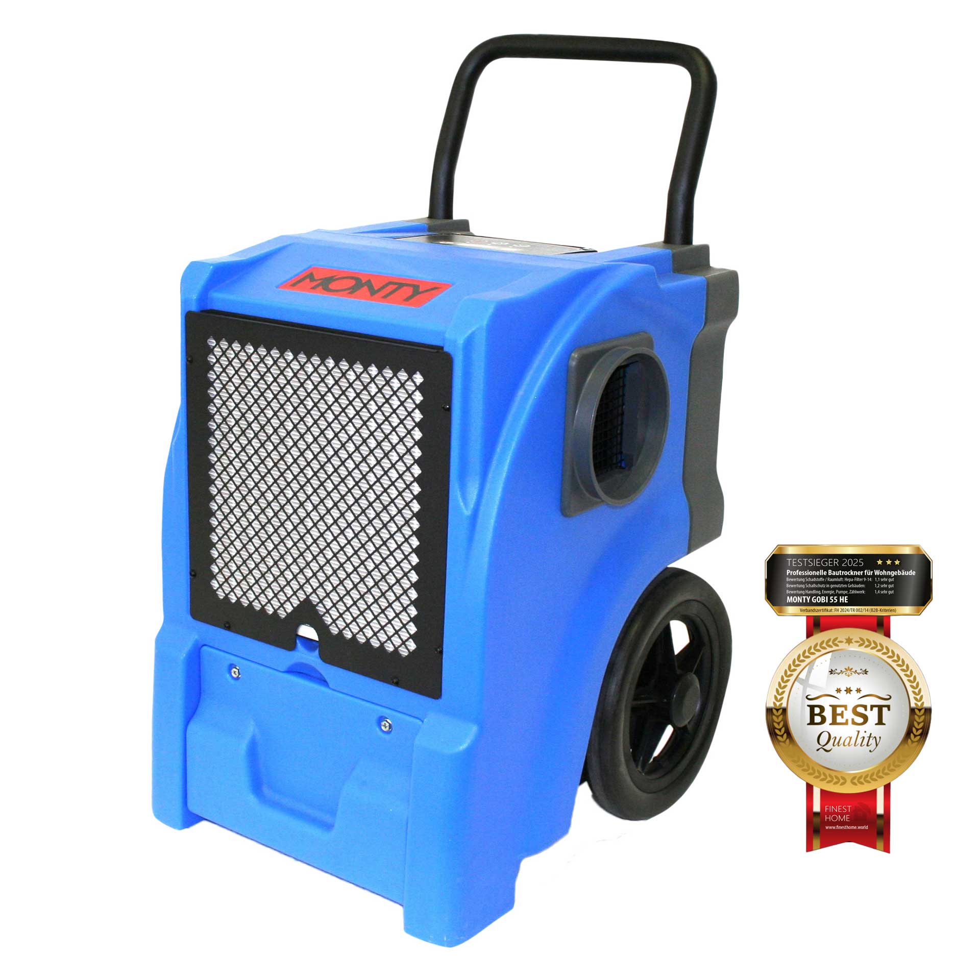 GOBI 55 HE – Profi-Bautrockner mit HEPA-Filter, Heißgasabtauung & Kondensatpumpe