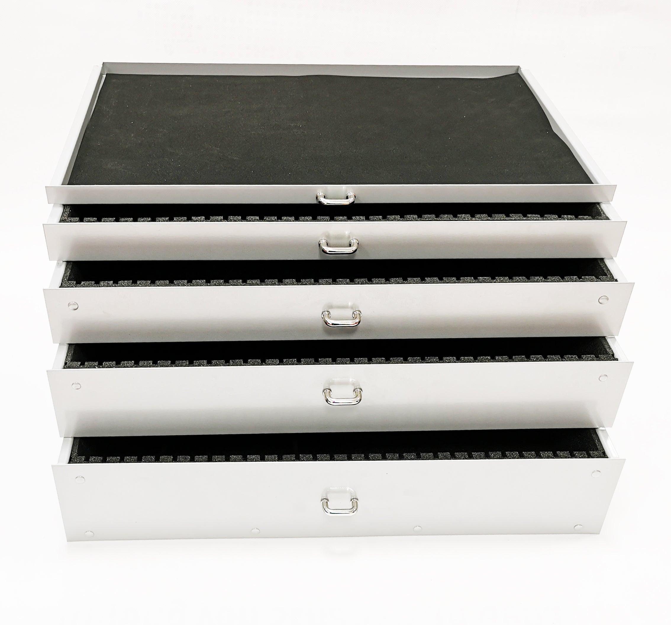 40mm Einschub für Techno Box 485 x284x40mm mit Rillenschaum und 3 Trennstegen