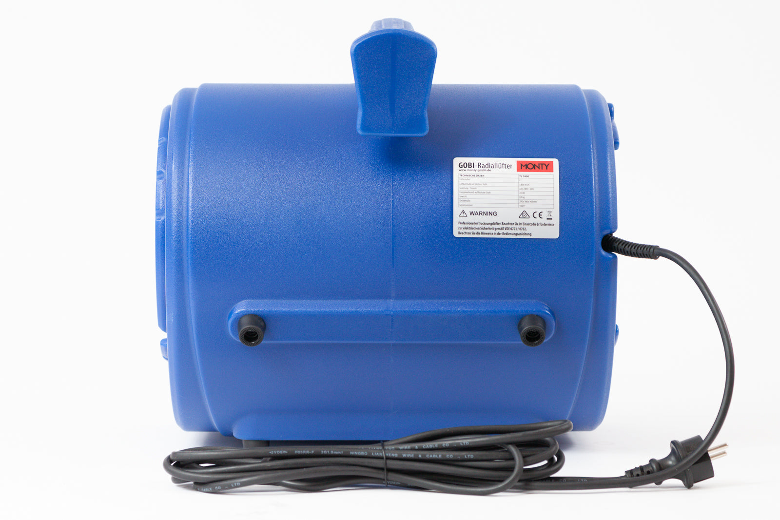 Turbolüfter TL 1800 - Im Sixpack 1 x geschenkt – Bauventilator / Radialventilator IP44 für Wasserschaden
