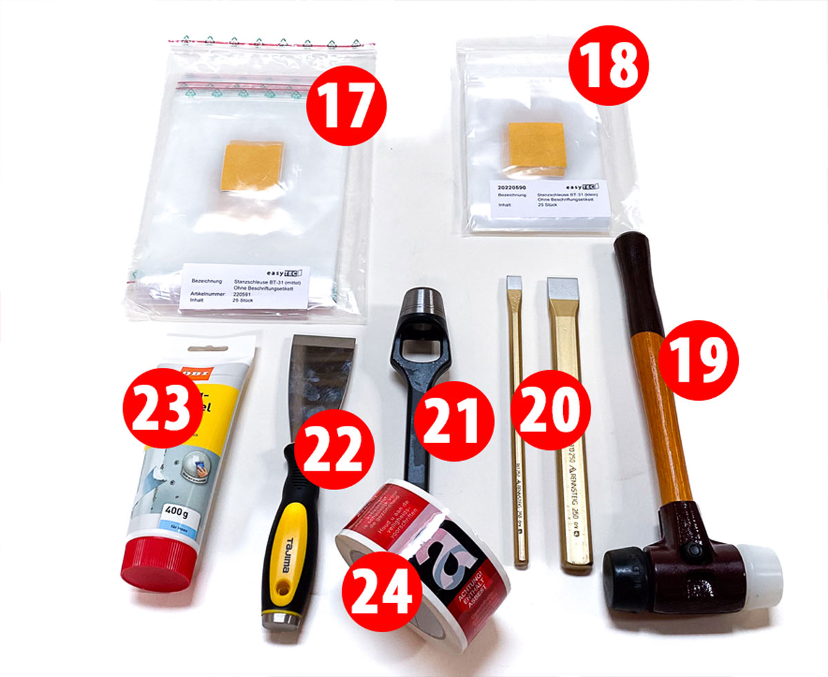 Asbest-Materialproben-Set