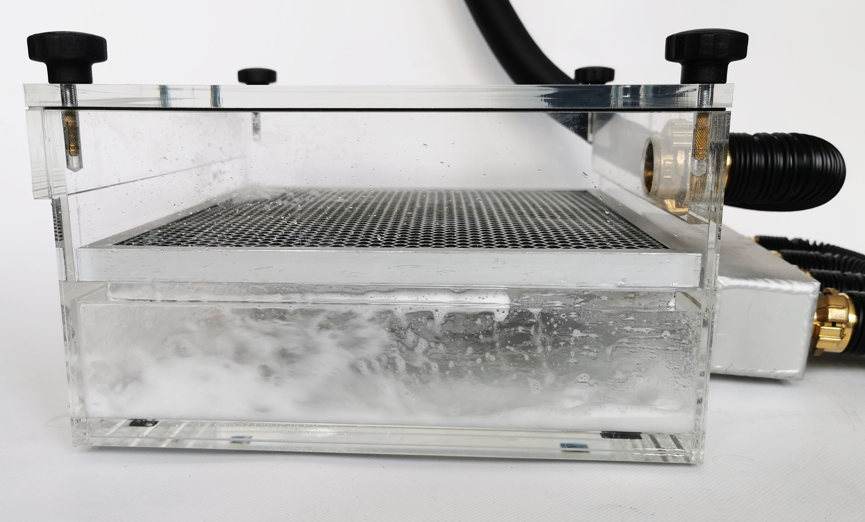 GOBI-W Wasserfalle in der Sortimobox mit 2 Filtern 