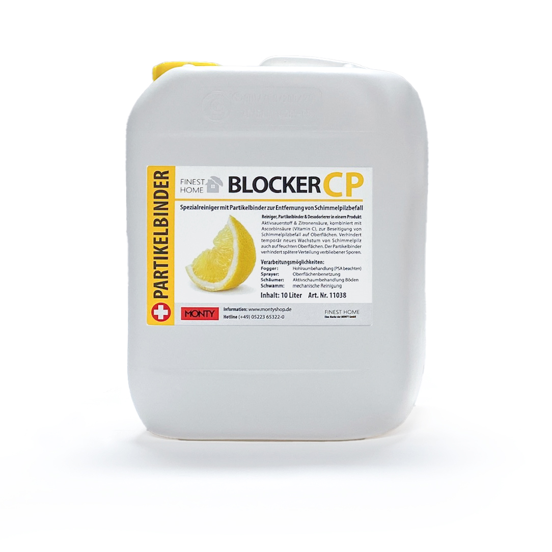 BLOCKER CP Keimreduzierung & Partikelbinder im 10 Ltr.-Kanister