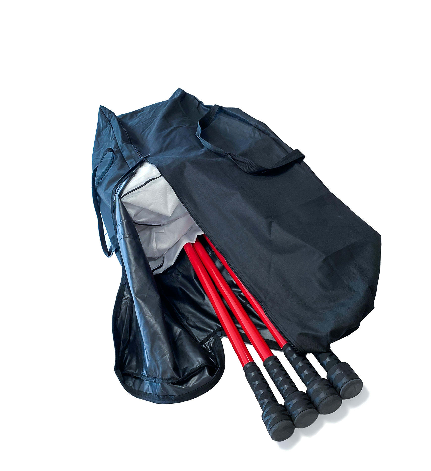 1-Kammerschleuse in der Tasche mit 4 SafeWall-Stangen