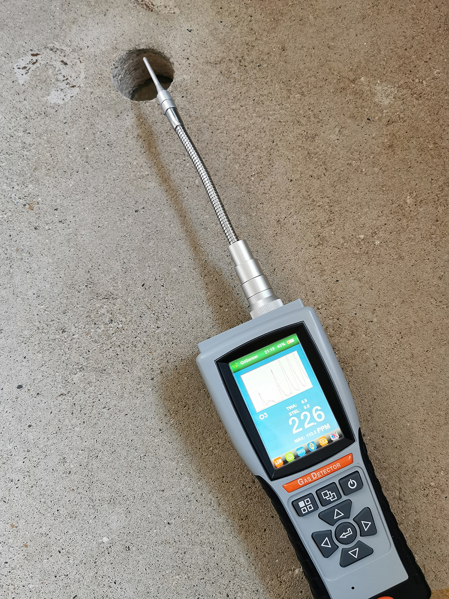 OZON-PRO Handling mit Ozonmessgerät 
