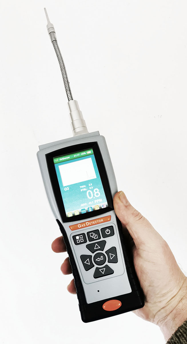 OZON-PRO Handling mit Ozonmessgerät 